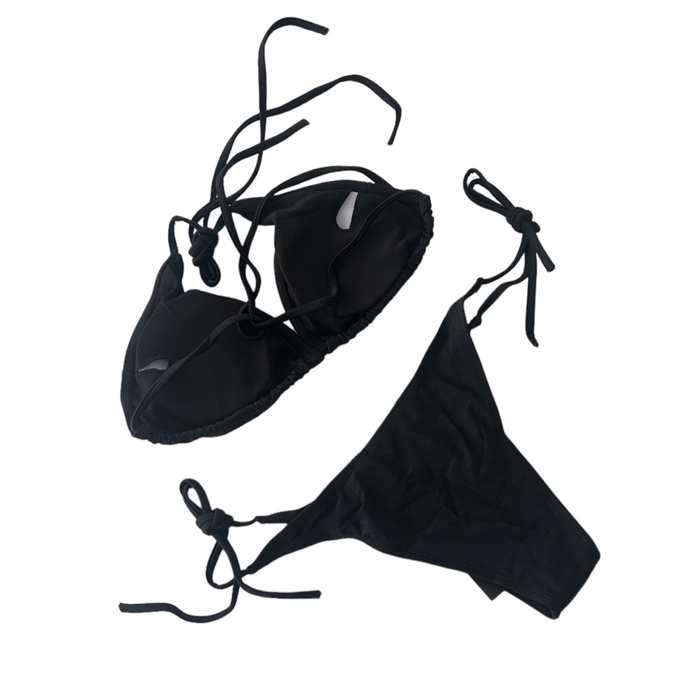Elegant Black Bikini with Studded Design - Picture 2 of 3